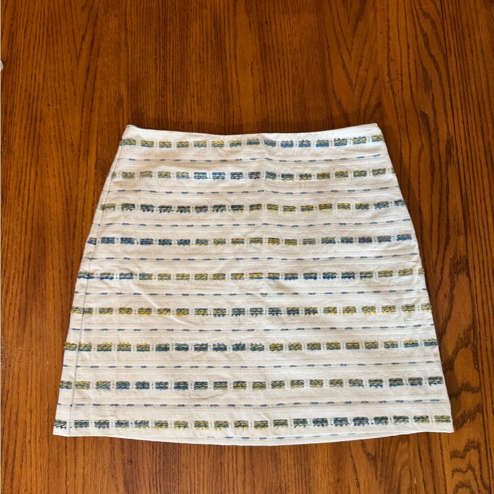 Women’s LOFT Multicolor Striped mini Pencil Skirt size 8